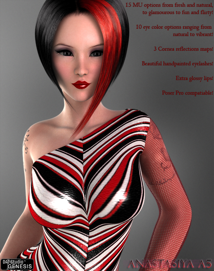 Anastasiya for A5 by: Morris, 3D Models by Daz 3D