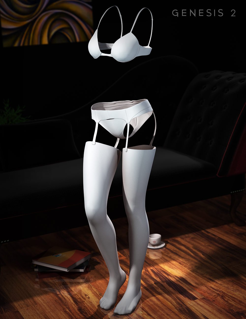 Sexy Time Lingerie by: Sarsa, 3D Models by Daz 3D