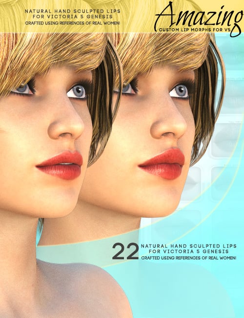 i13 Amazing Lips by: ironman13, 3D Models by Daz 3D