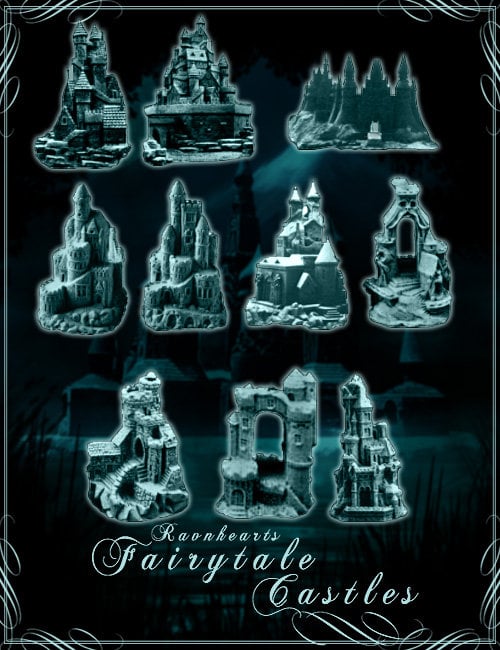 Fairytale Castle Brush Kit by: Ravnheart, 3D Models by Daz 3D