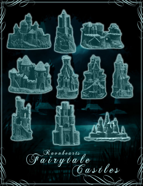 Fairytale Castle Brush Kit by: Ravnheart, 3D Models by Daz 3D