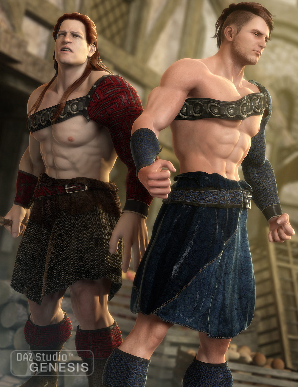 Gladiator Textures by: Sarsa, 3D Models by Daz 3D