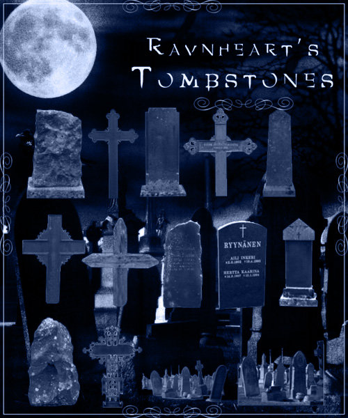 Tombstone Brush Kit by: Ravnheart, 3D Models by Daz 3D