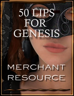 50 Lips For Genesis by: gypsyangel, 3D Models by Daz 3D