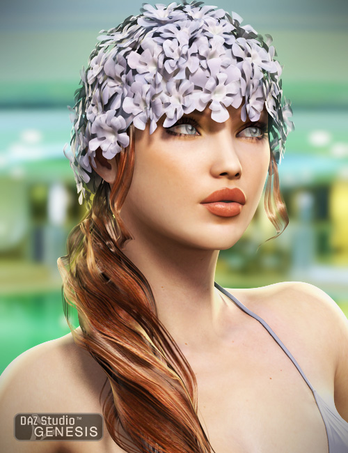 Swim Cap Hair for Genesis by: goldtassel, 3D Models by Daz 3D