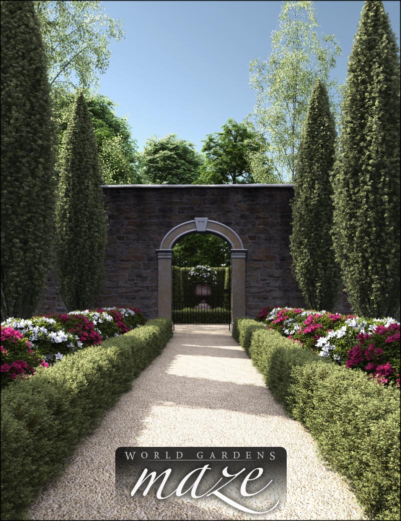 World Gardens Maze by: HowieFarkes, 3D Models by Daz 3D