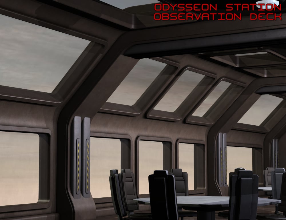 Odysseon Station Observation Deck by: Nightshift3D, 3D Models by Daz 3D