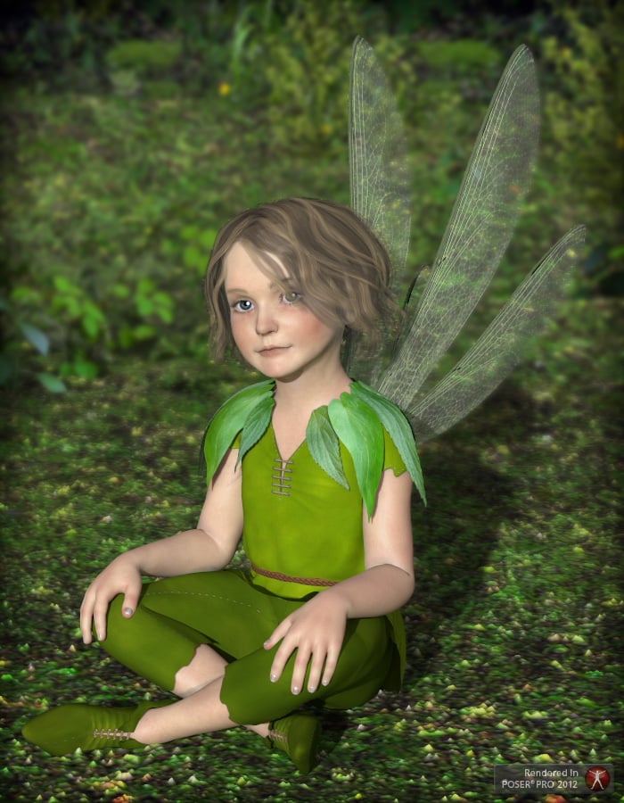 Fairy Boy for K4 by: esha, 3D Models by Daz 3D