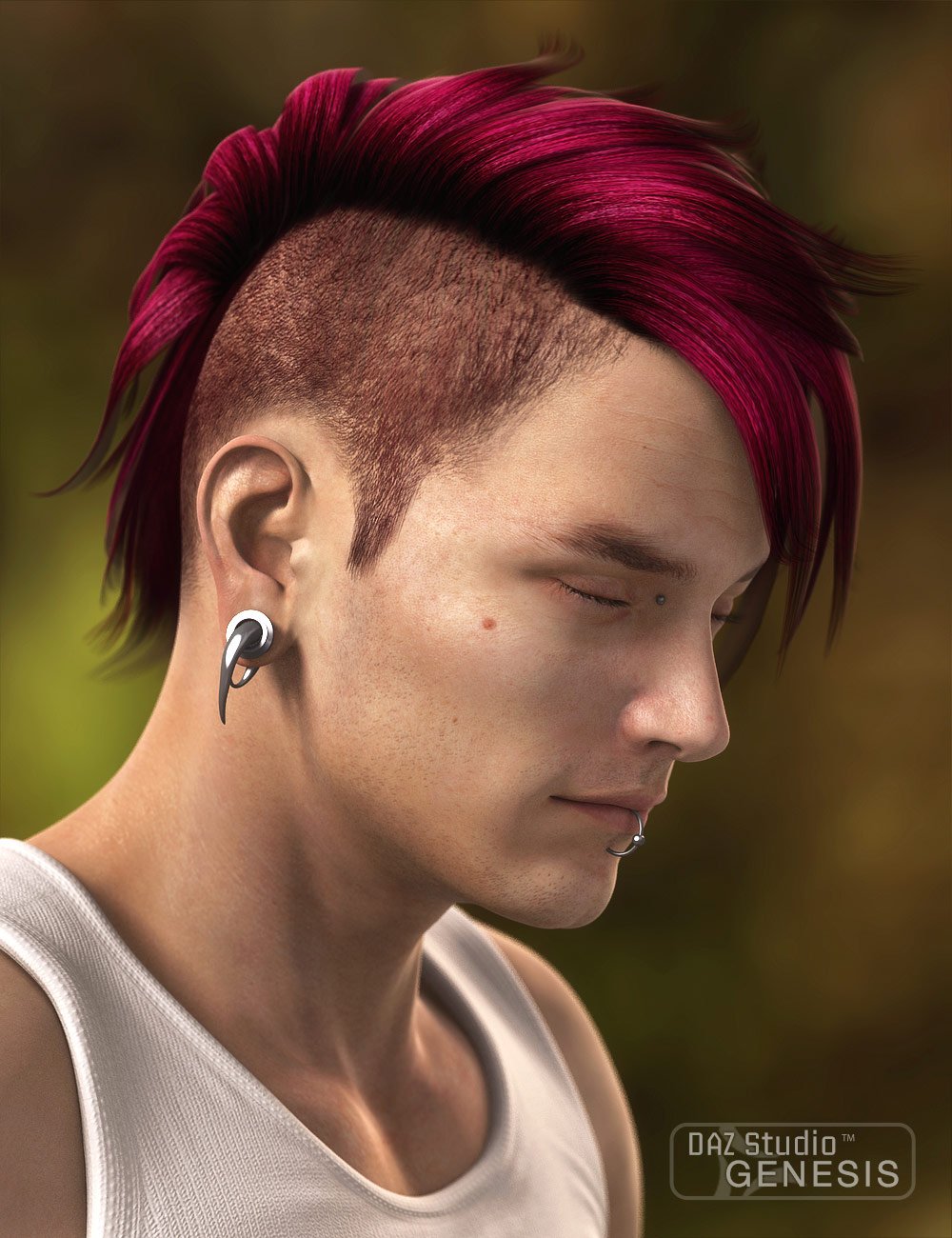 Pure Hair: Punk Pure Hair: Punk by: , 3D Models by Daz 3D