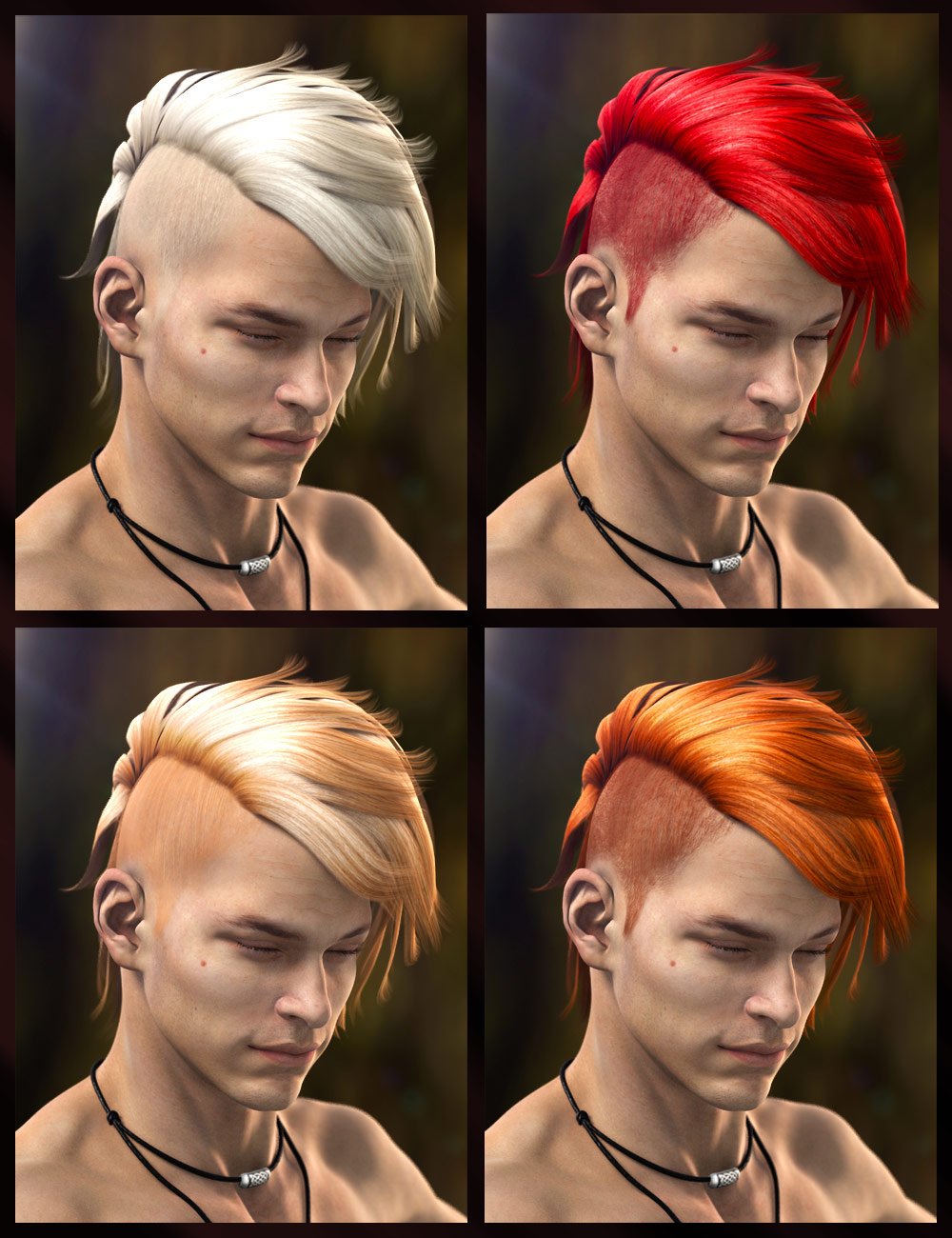 Pure Hair: Punk Pure Hair: Punk by: , 3D Models by Daz 3D