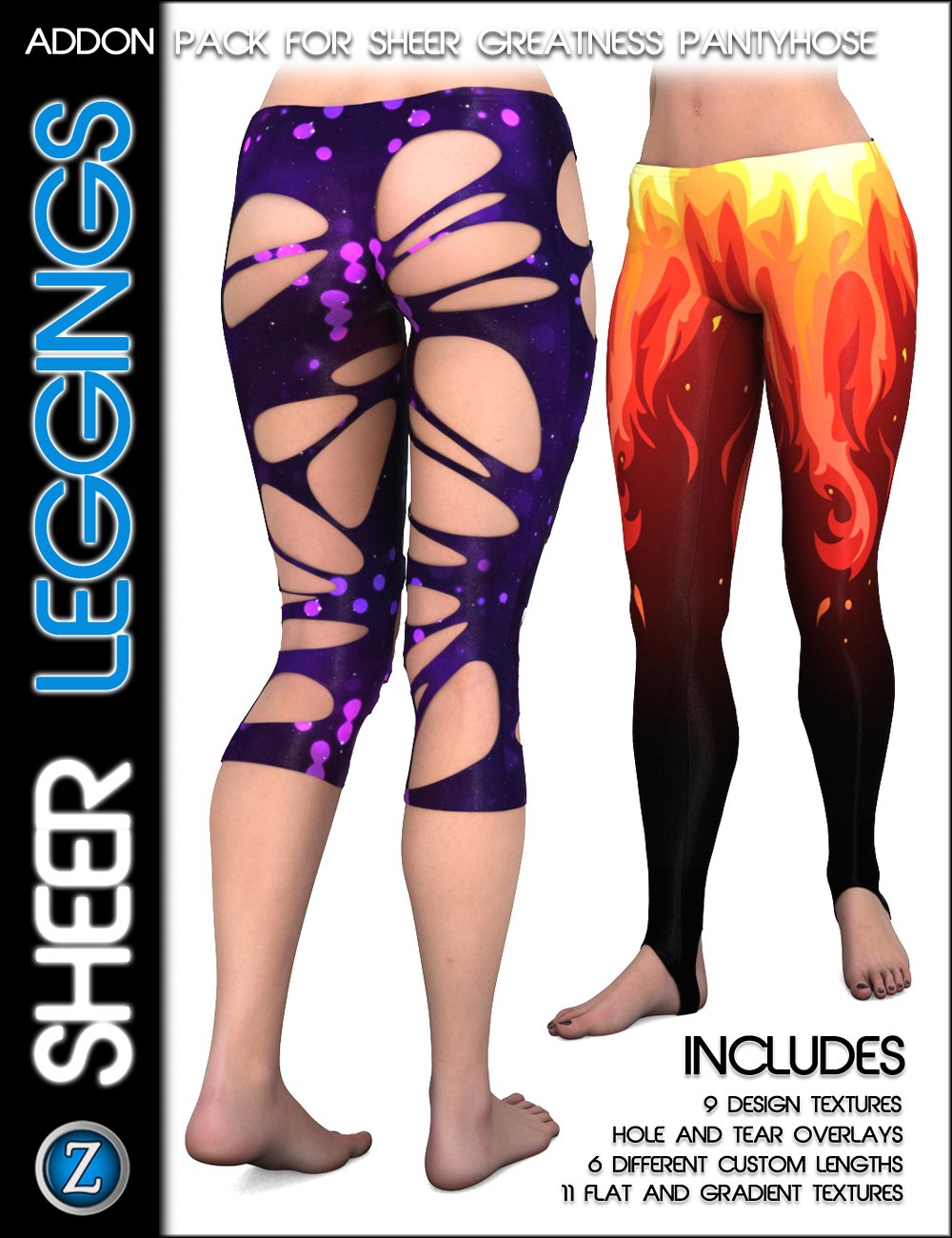 Sheer Leggings for Sheer Greatness by: Zev0, 3D Models by Daz 3D