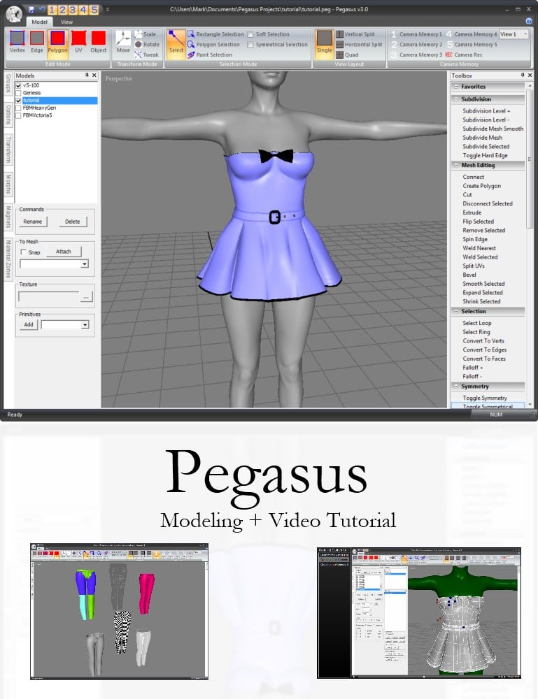 Pegasus Modeler 3.0 by: MarkcusD, 3D Models by Daz 3D