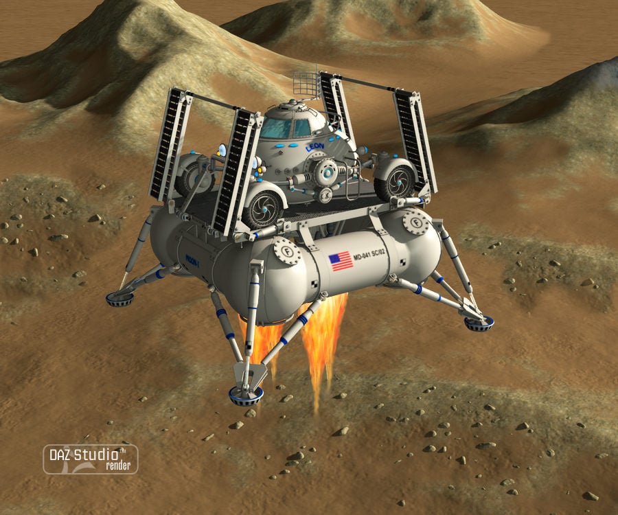 Moon Lander Moon Lander by: petipet, 3D Models by Daz 3D