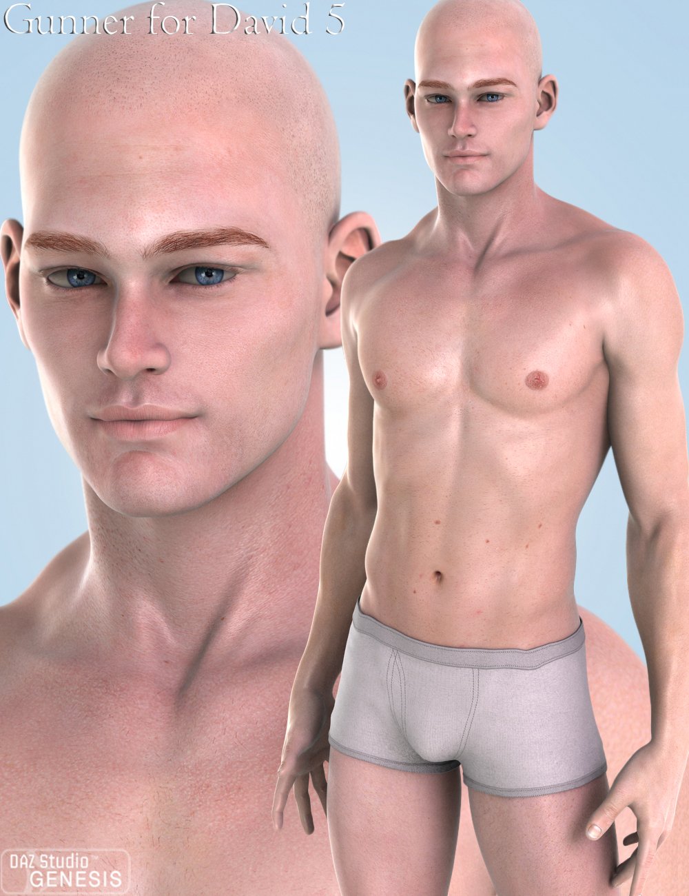 Gunner for David 5 by: Morris, 3D Models by Daz 3D