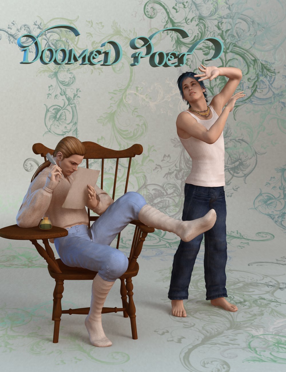 Doomed Poet Poses and Expressions by: Canary3d, 3D Models by Daz 3D