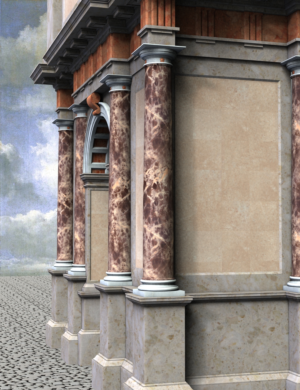 Roman Doric Triumphal Arch Roman Doric Triumphal Arch by: KRAIG, 3D Models by Daz 3D