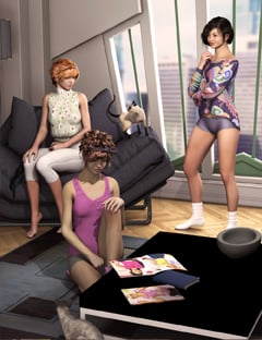Intriguing Poses for Genesis Female Intriguing Poses for Genesis Female by: JGreenlees, 3D Models by Daz 3D