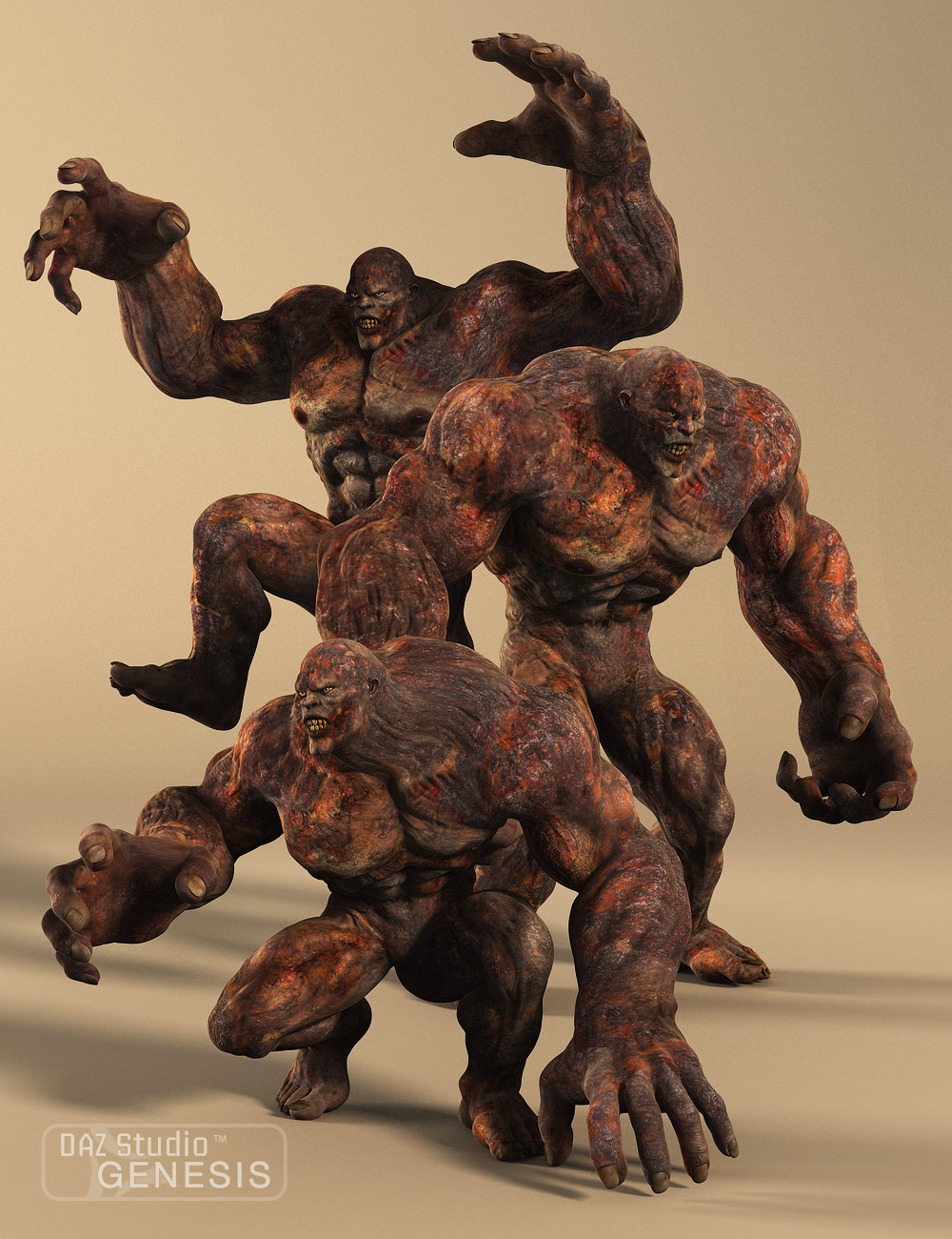 Hellfire Poses by: Muscleman, 3D Models by Daz 3D