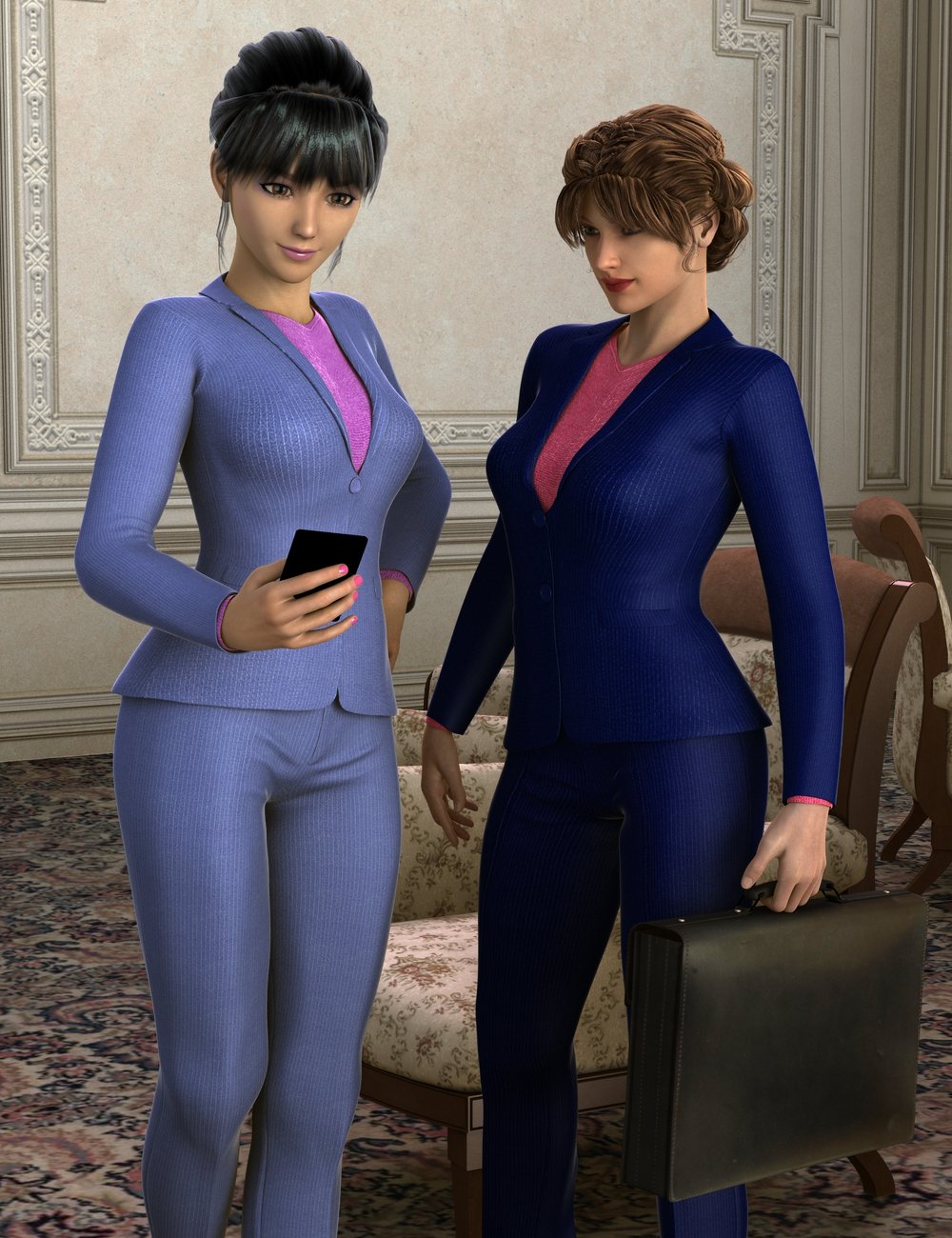 Women's Business Suit by: , 3D Models by Daz 3D