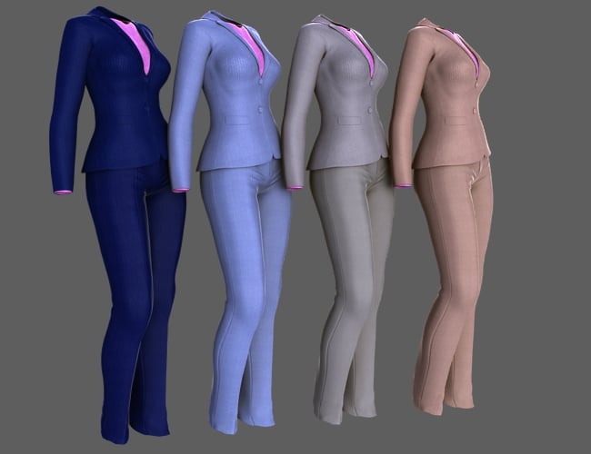 Women's Business Suit Women's Business Suit by: , 3D Models by Daz 3D