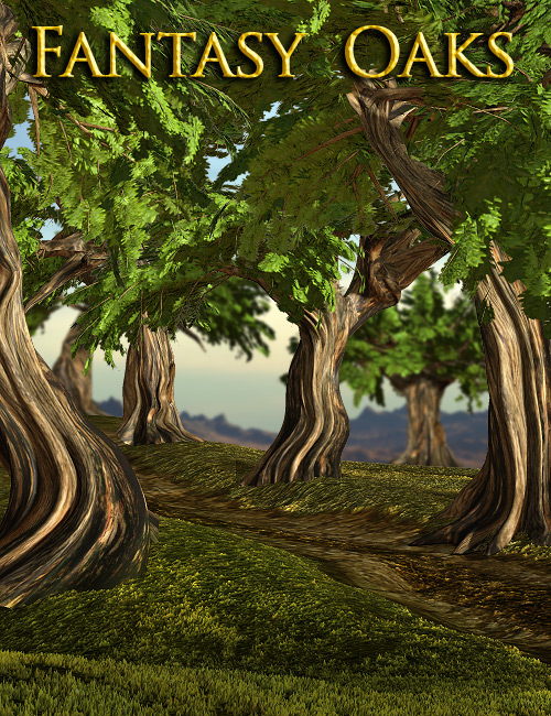 Fantasy Oaks by: powerage, 3D Models by Daz 3D