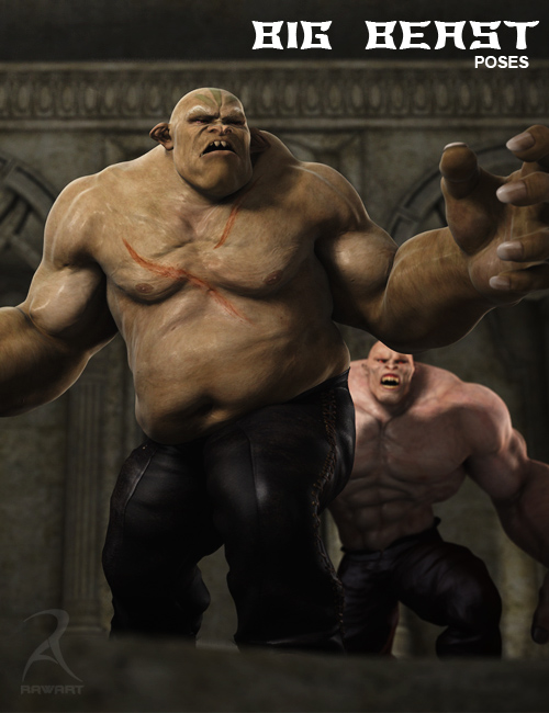 The Big Beasts - Poses by: RawArt, 3D Models by Daz 3D