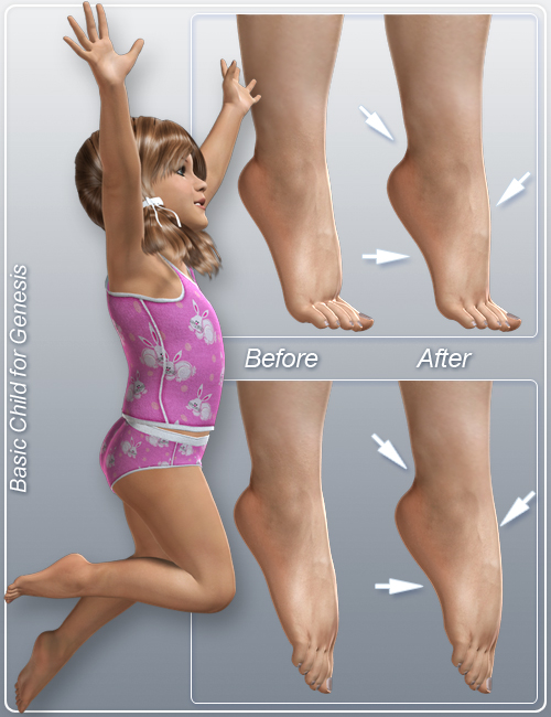 Ideal Beauty Shapes: Feet for Genesis Ideal Beauty Shapes: Feet for Genesis by: CJ-Studio, 3D Models by Daz 3D
