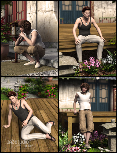 Intriguing Poses for Genesis Male Intriguing Poses for Genesis Male by: JGreenlees, 3D Models by Daz 3D
