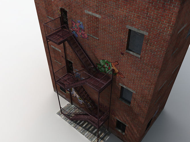 Graffiti Stairs by: Cornucopia3D, 3D Models by Daz 3D