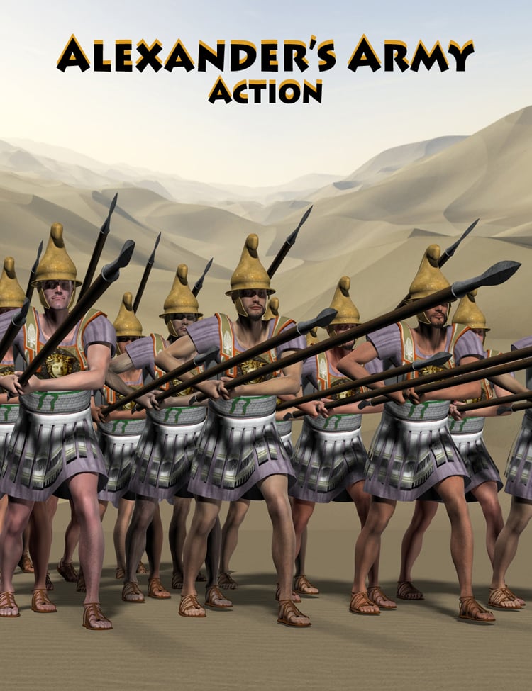 Alexander's Army Action by: Don Albert, 3D Models by Daz 3D