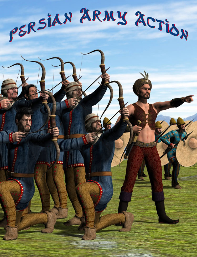 Persian Army Action by: Don Albert, 3D Models by Daz 3D