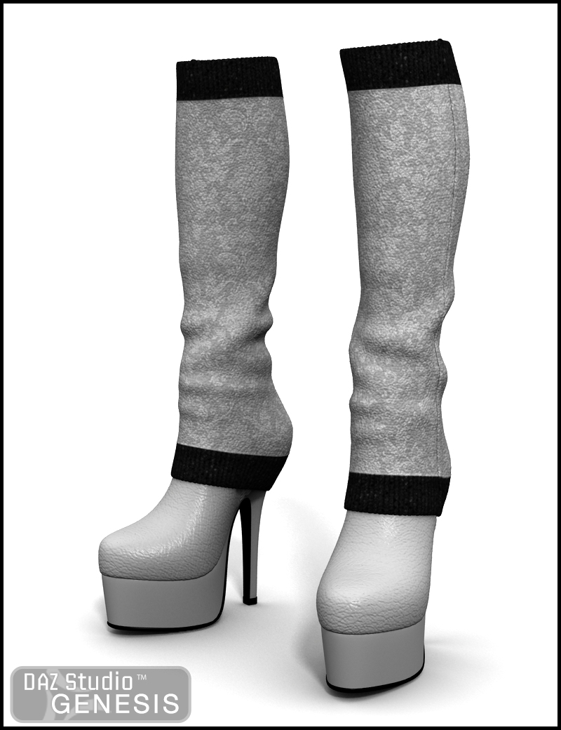 Wicked Textures for LegWarmer Boots Wicked Textures for LegWarmer Boots by: Xena, 3D Models by Daz 3D