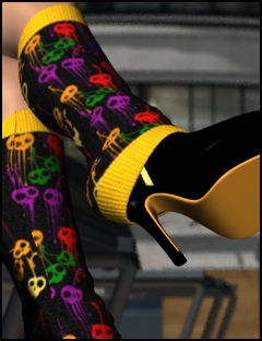 Wicked Textures for LegWarmer Boots by: Xena, 3D Models by Daz 3D