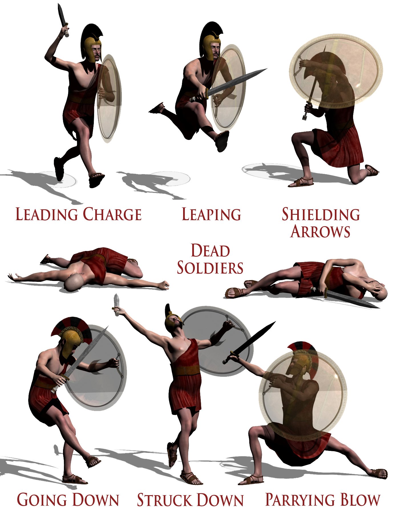 Greek Hoplite Action Greek Hoplite Action by: Don Albert, 3D Models by Daz 3D