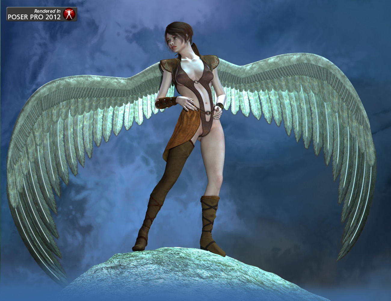 Griffin Wings by: midnight_stories, 3D Models by Daz 3D