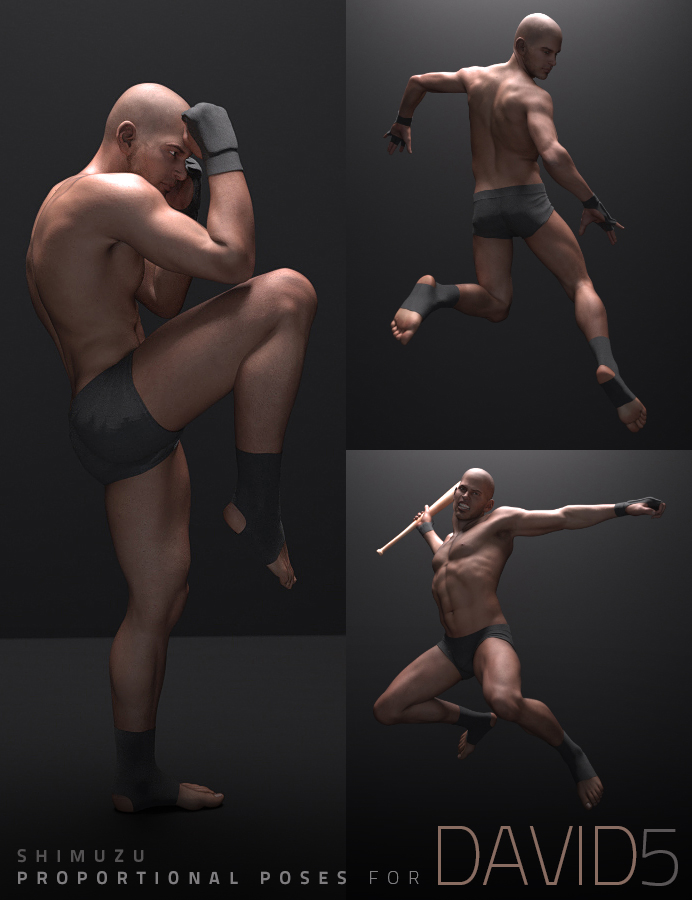 Shimuzu's Proportional Poses for David 5 Shimuzu's Proportional Poses for David 5 by: Shimuzu, 3D Models by Daz 3D