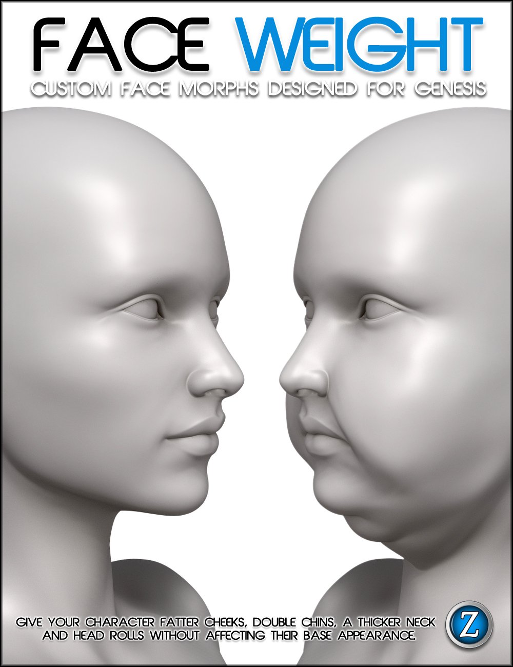 Face Weight For Genesis by: Zev0, 3D Models by Daz 3D