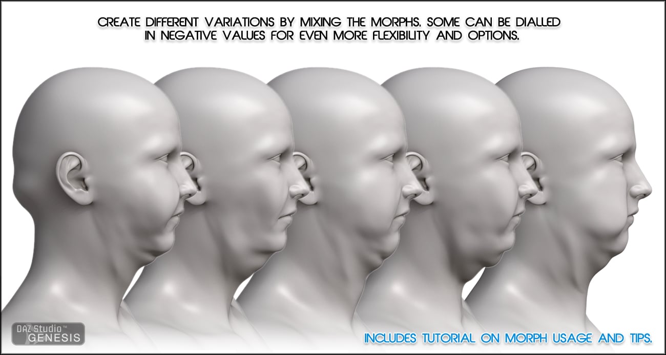 Face Weight For Genesis Daz 3D