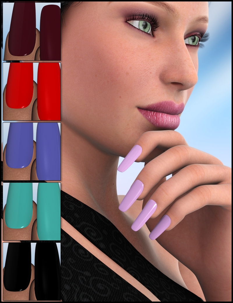 Wicked Fingernails by: Xena, 3D Models by Daz 3D