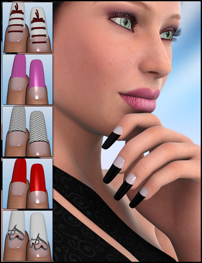 Wicked Fingernails Wicked Fingernails by: Xena, 3D Models by Daz 3D