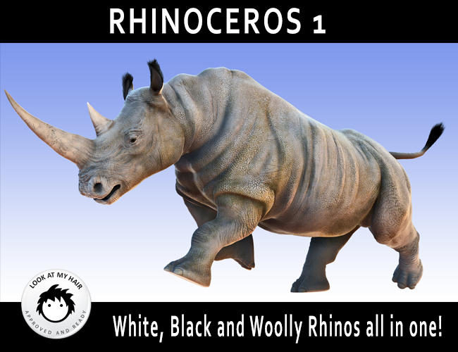 Rhinoceros 1 by AM by: Kendall SearsAlessandro_AM, 3D Models by Daz 3D
