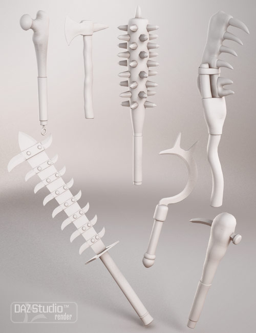Monstrosity Weapons by: blondie9999, 3D Models by Daz 3D