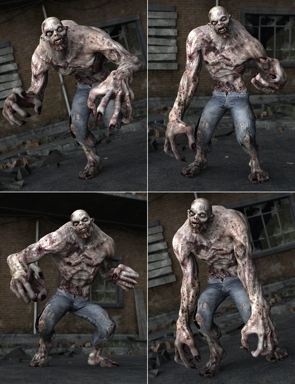 DeadEnd Poses by: Muscleman, 3D Models by Daz 3D