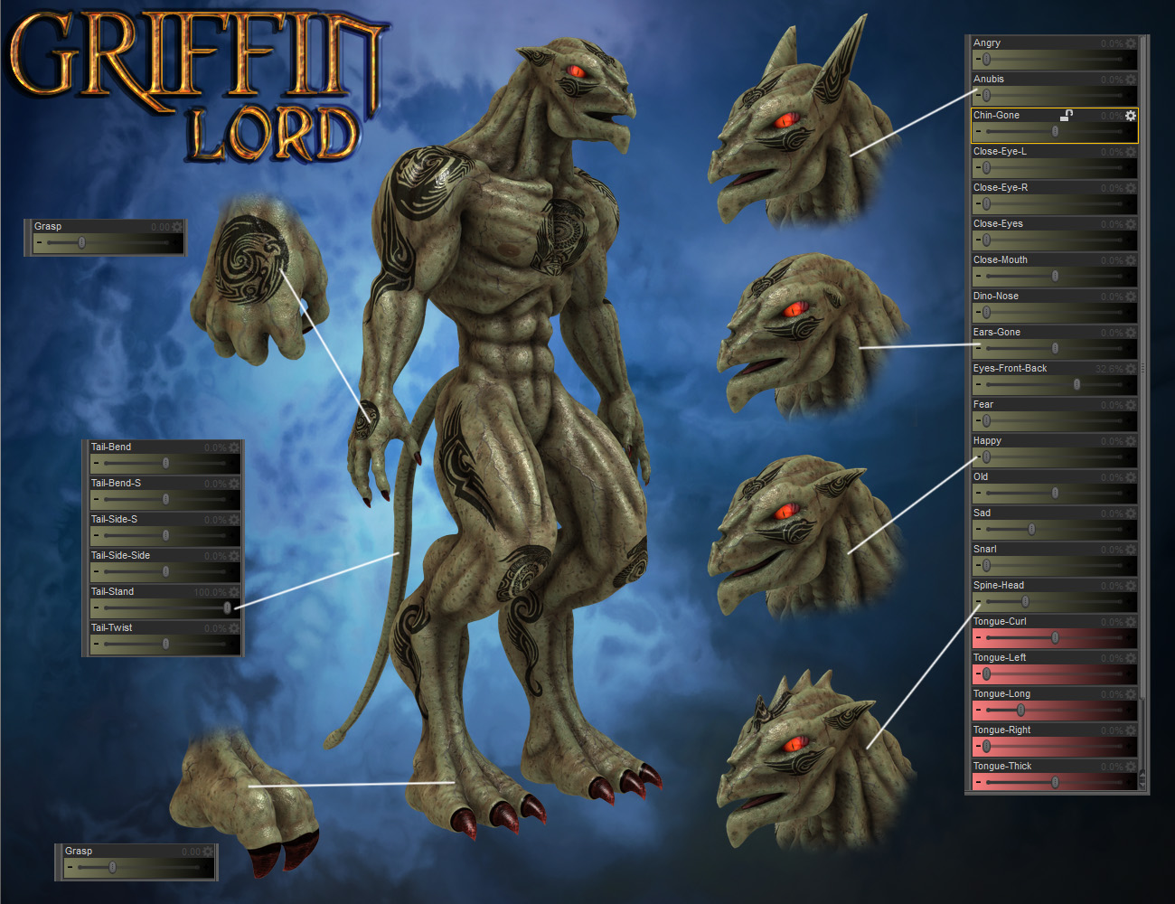 Griffin Lord by: midnight_stories, 3D Models by Daz 3D