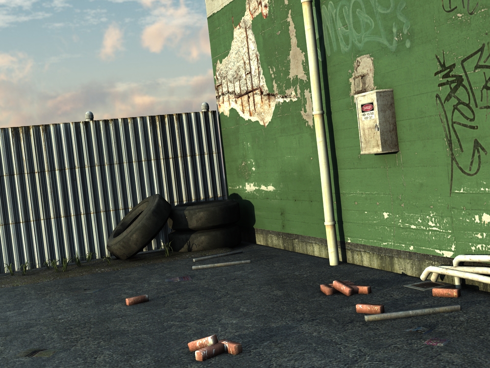 Back Alley by: , 3D Models by Daz 3D