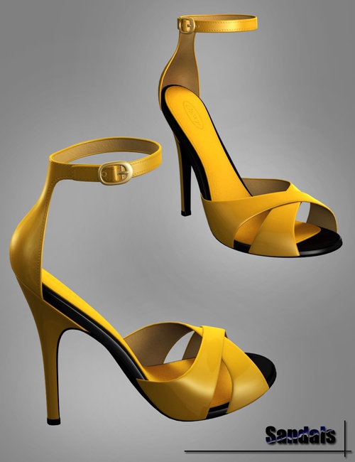Sandals by: dx30, 3D Models by Daz 3D