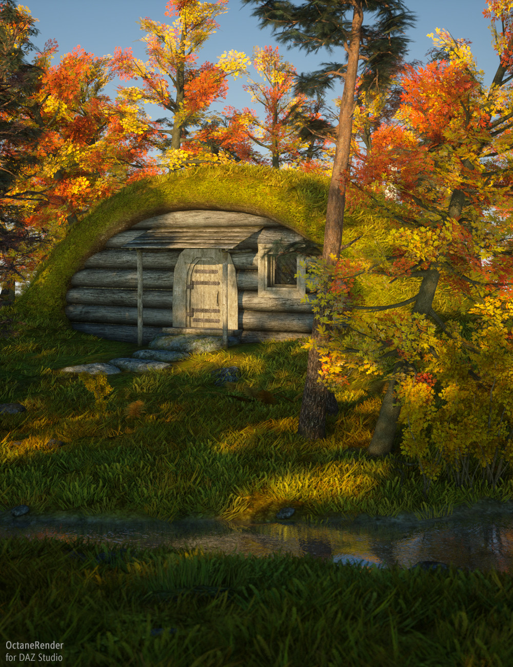 Forest Hut by: Andrey Pestryakov, 3D Models by Daz 3D
