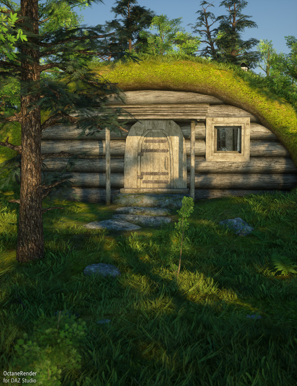 Forest Hut by: Andrey Pestryakov, 3D Models by Daz 3D