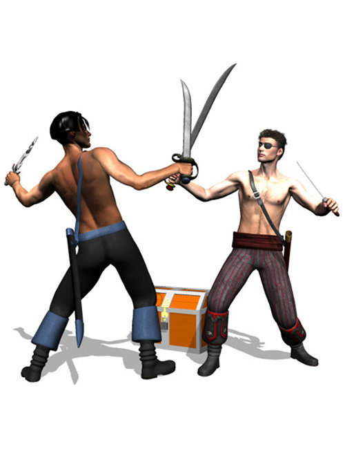 Swashbuckler Pirate Poses Swashbuckler Pirate Poses by: Don Albert, 3D Models by Daz 3D