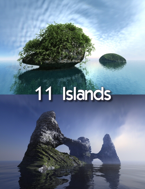 Bryce 7.1 Pro - Islands 2 including Skydomes by: David BrinnenHoro, 3D Models by Daz 3D